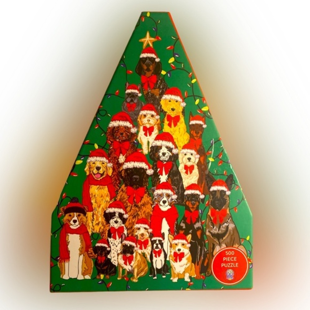 Holiday  Dog Puzzle - 500  created by artist Deborah Alouise